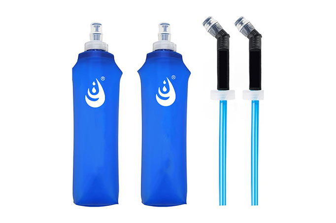 Wasserflasche im Freien 