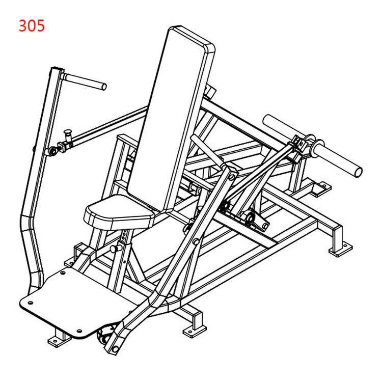 Sitzende Brustpresse<br />DJ-Flex-305 Sitzende Brustpresse<br />DJ-Flex-305
